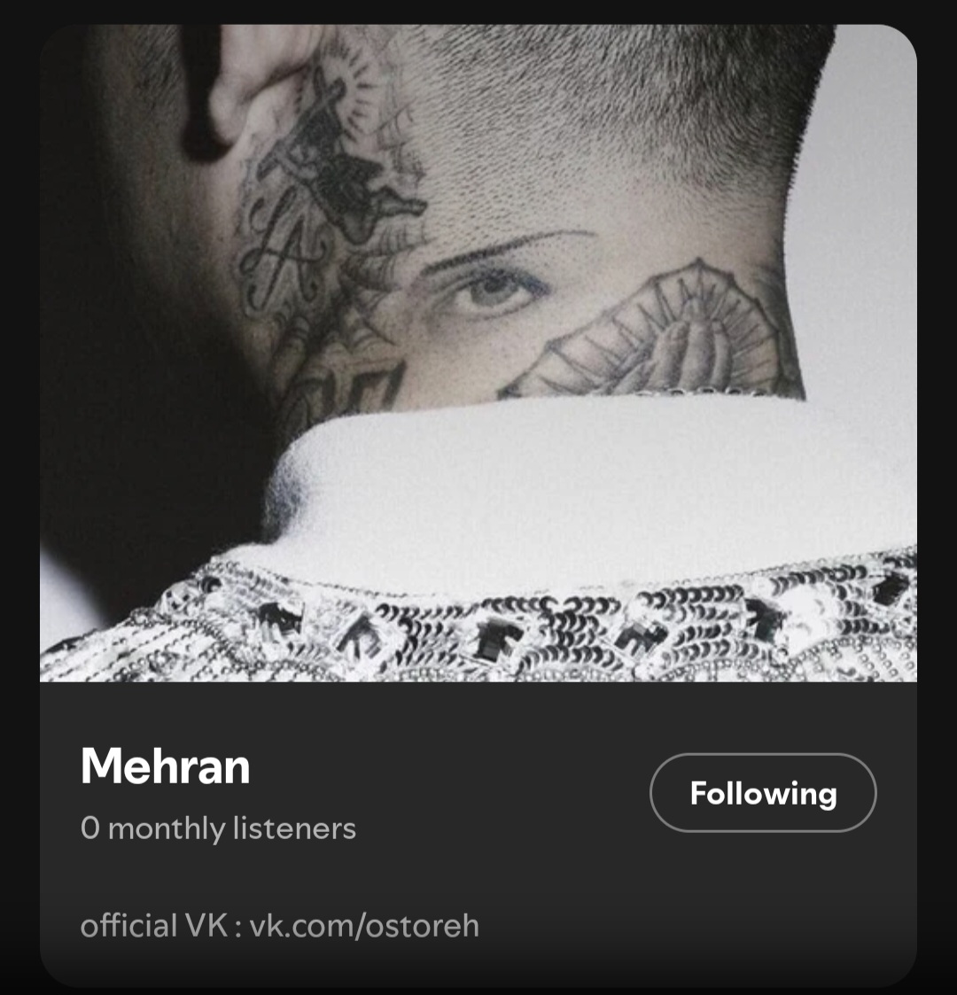 Independent Recording Artist Mehran Continues Expanding His Official Presence Across Global Music Platforms