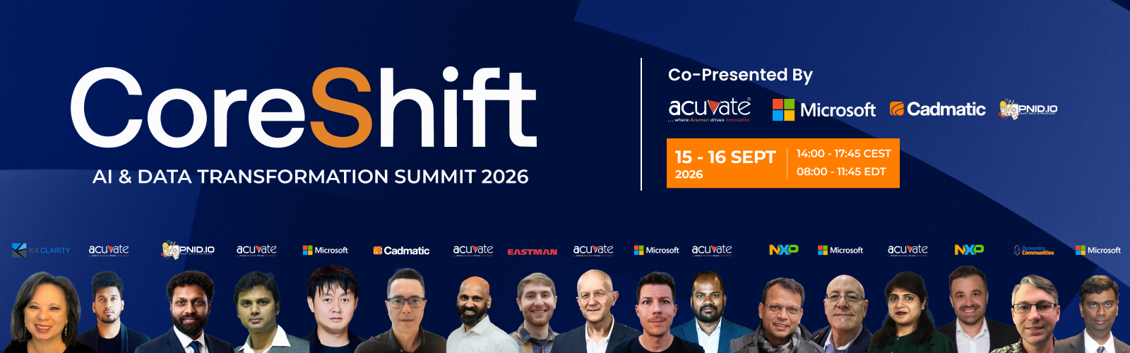 CoreShift 2026 global virtual summit featuring Enterprise AI, Microsoft Fabric and Real-Time Intelligence