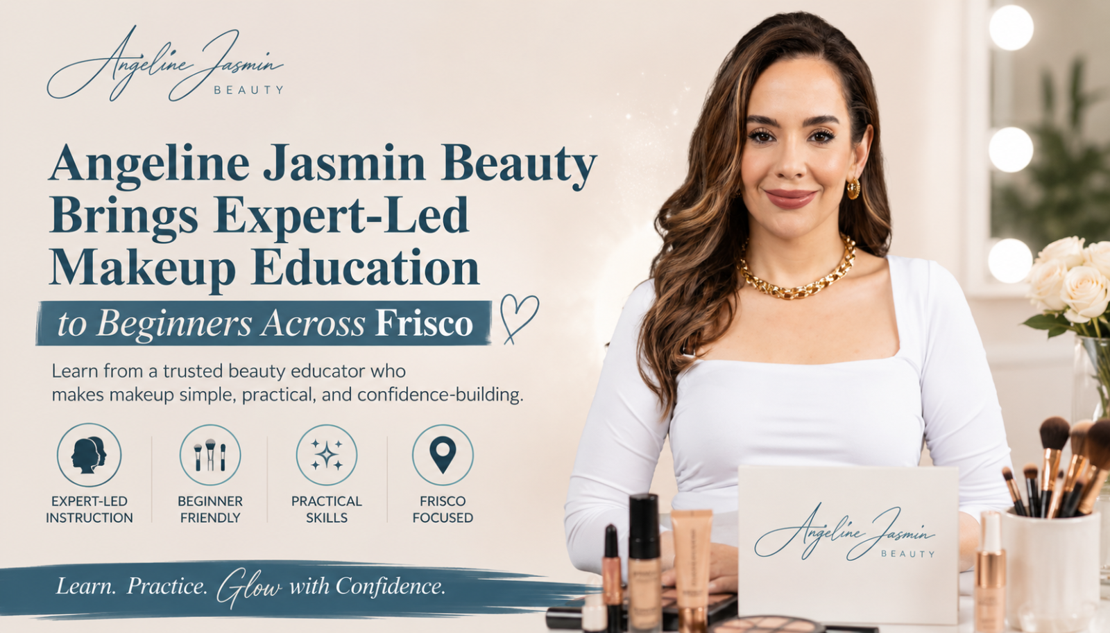Angeline Jasmin Beauty Brings Expert-Led Makeup Education to Beginners Across Frisco