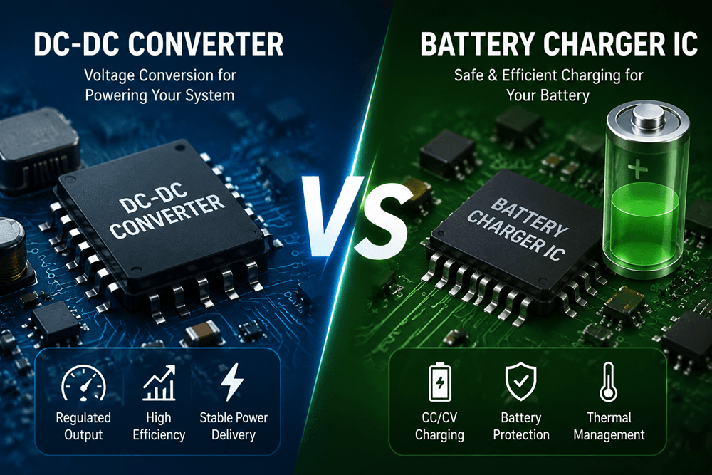 DC-DC Converter vs. Battery Charger IC
