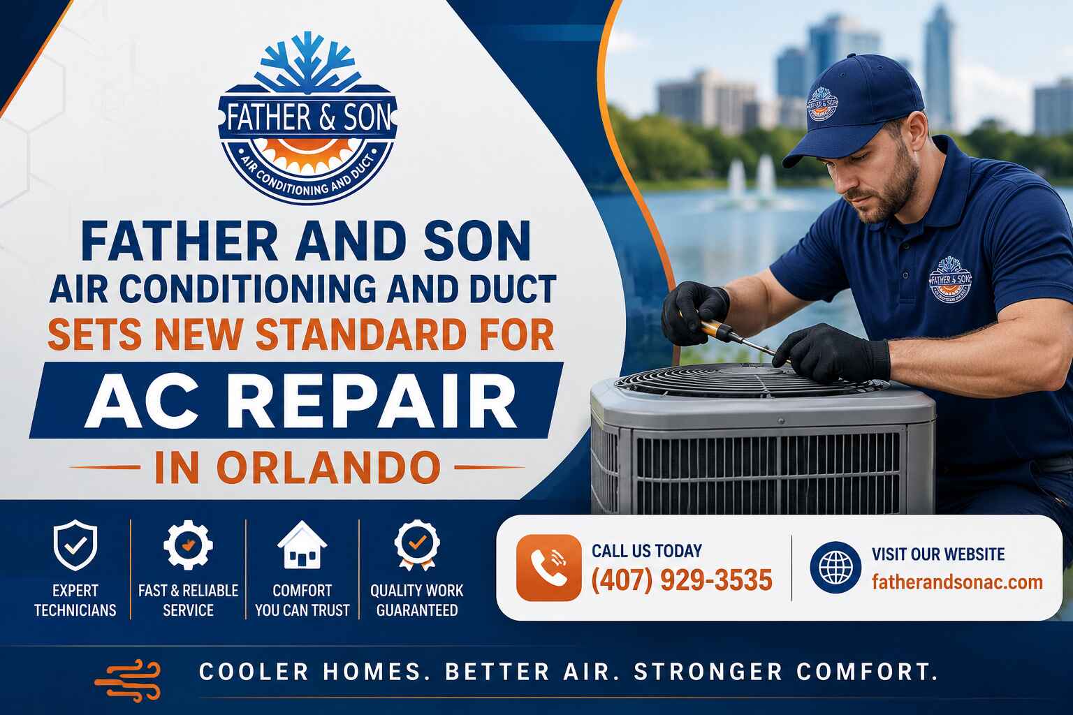 Father and Son Air Conditioning and Duct Sets New Standard for AC Repair in Orlando