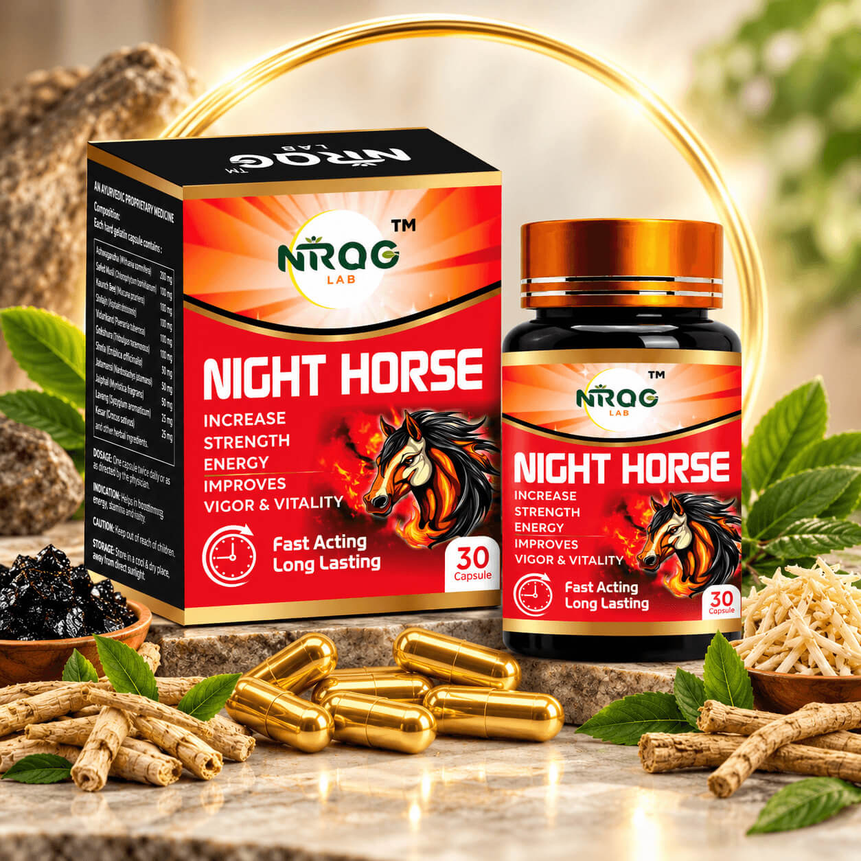 Nirog Lab Night Horse Capsule 30 Capsules for men's wellness