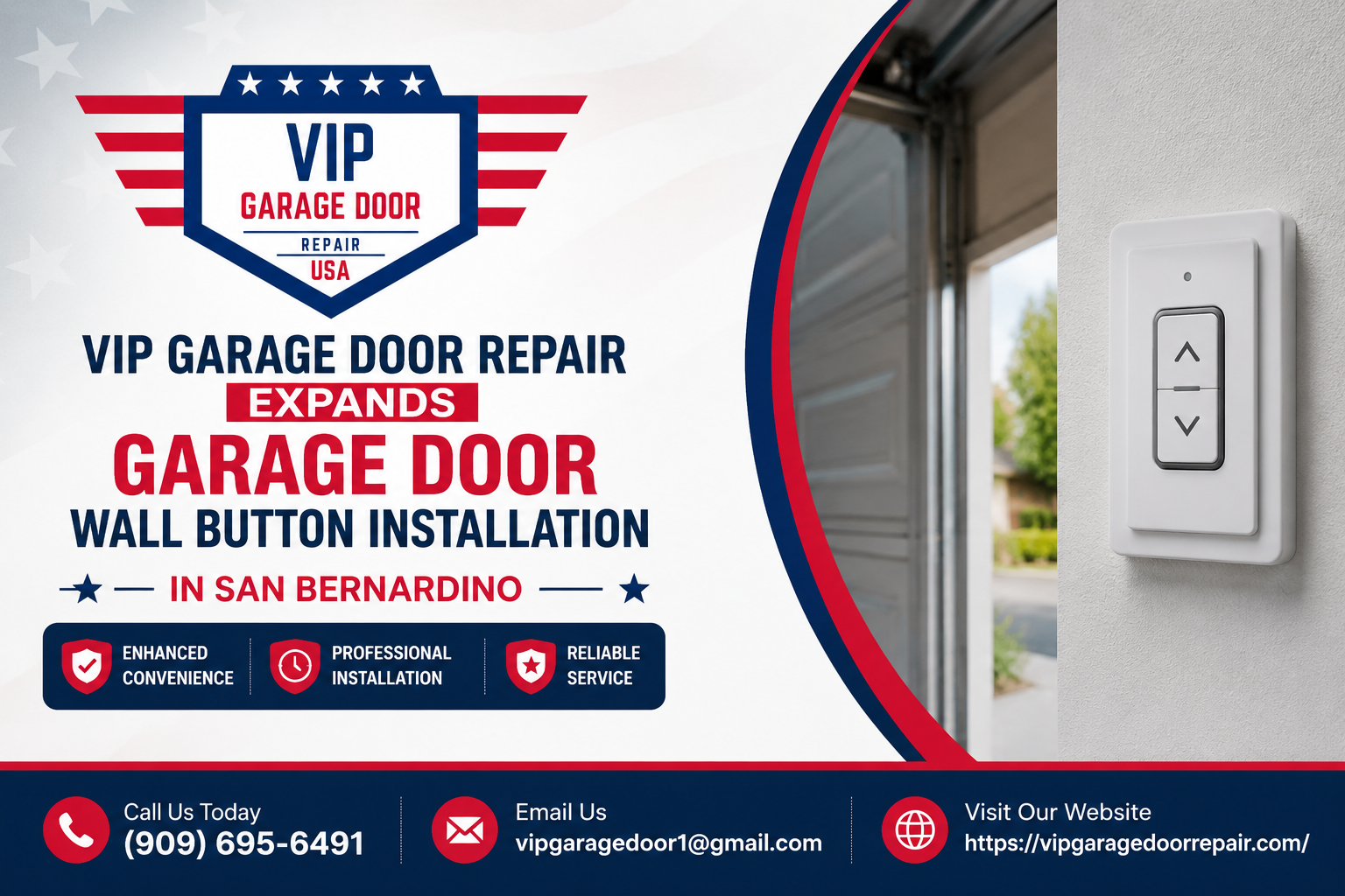garage door wall button